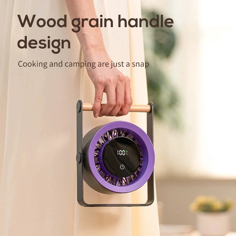 2025 مروحة طاولة USB صغيرة 4 سرعات مروحة تبريد طاولة سطح المكتب المحمولة مدعومة من USB الرياح القوية