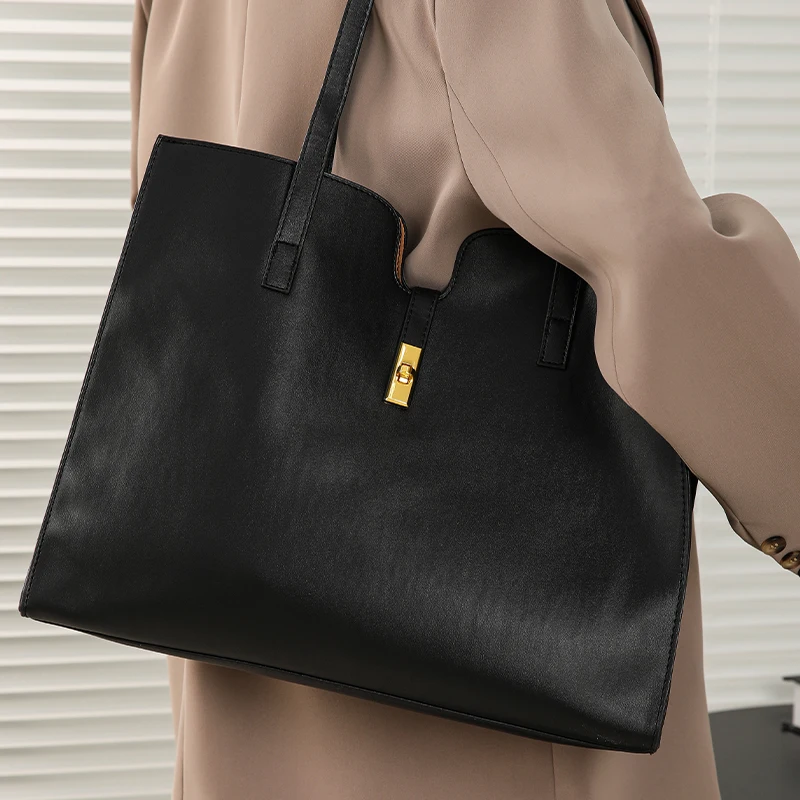 Luxury Large Capacity Shoulder Bag High Quality PU Leather Women Handbag and Purse Female Retro Tote Bags Sac A Main femme New