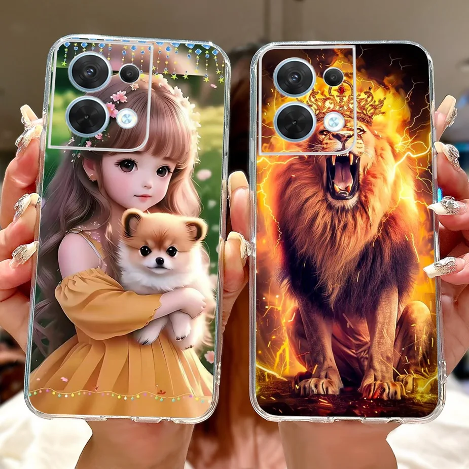 Oppo Reno8 プロ 5 グラムケース CPH2357 クールなデザインのファッション塗装カバーソフトシリコーン電話ケース Oppo リノ 8 プロ Reno8 5 グラムシェル