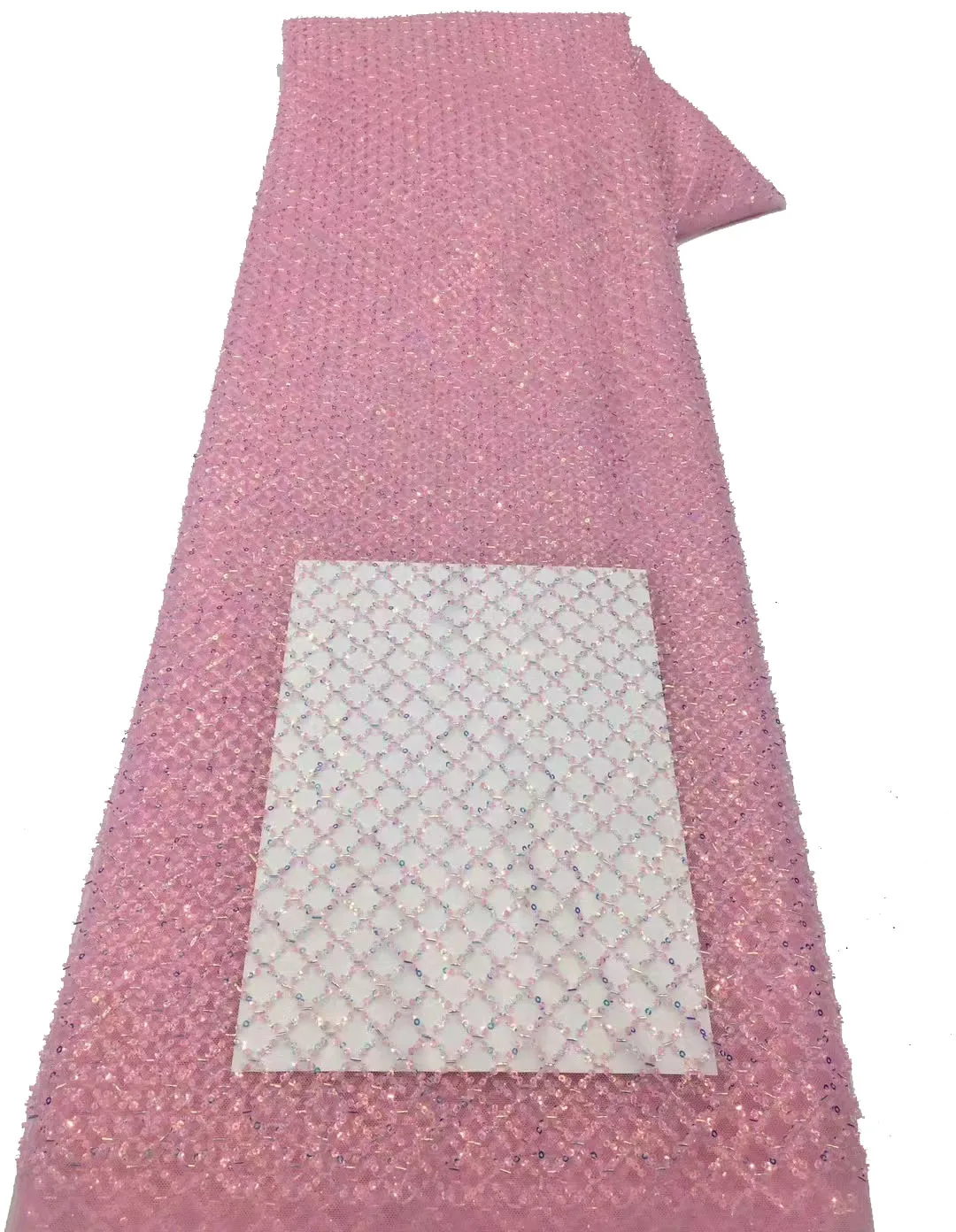 

The new double bead roll piece bead tube small diamond lattice, light luxury fashion wedding stage dress, excellent price!