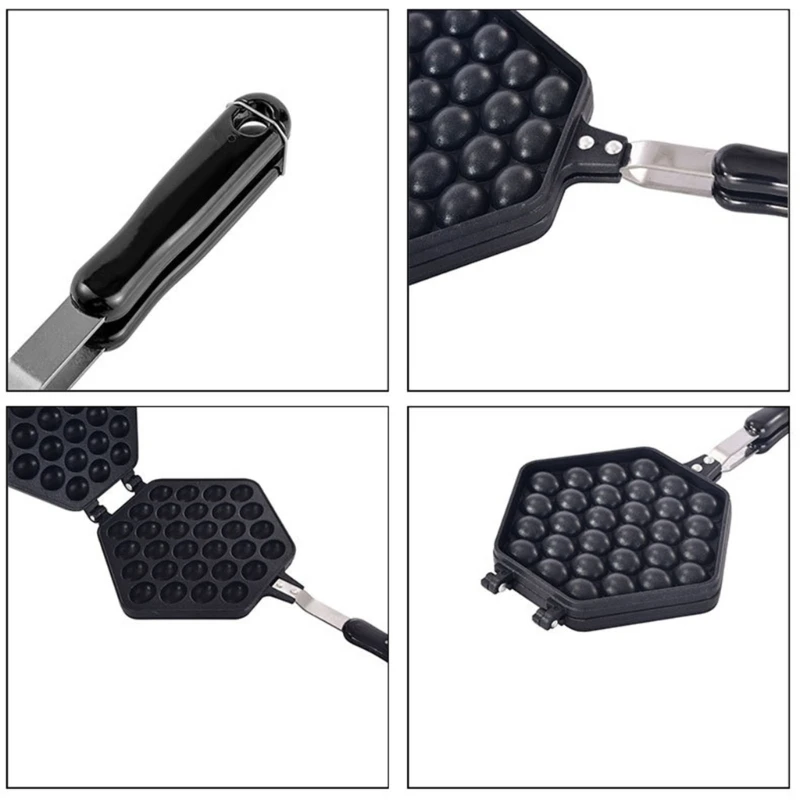 Convenient Fixed Nonstick Waffles Maker Plate Electric Chinese Eggs Bubble Pans Multifunctional Cake Plate for Treat