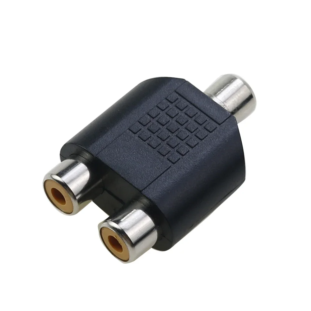 1 piece 3.5mm to RCA Stereo Female Jack Plug Adapter Headphone Y Audio Adapter RCA Male Female To 2RCA male Audio connector