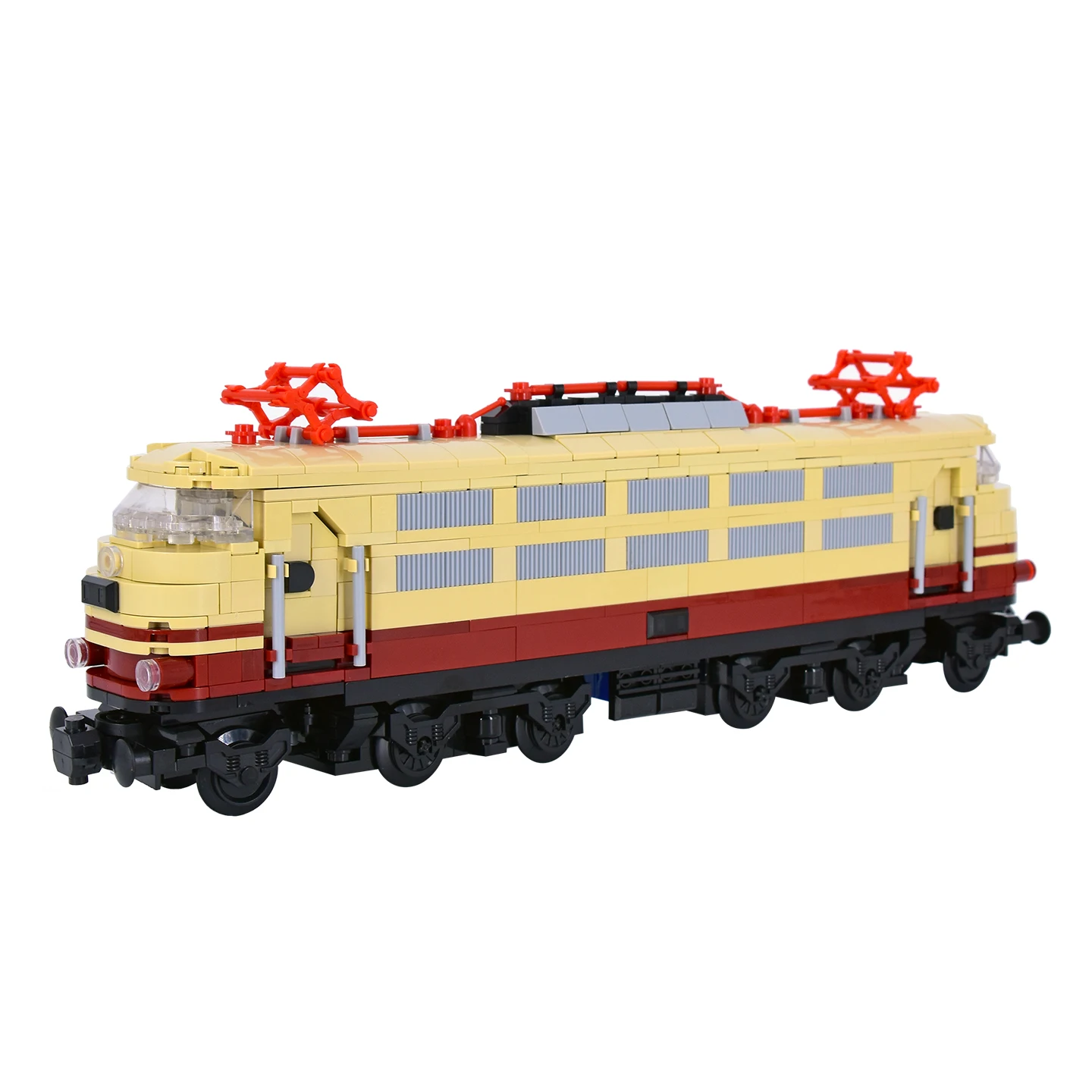 MOC City Creative Idea Train Rheingold BR 103 Building Classic Auto Blocks Bricks Mainan Rakitan DIY