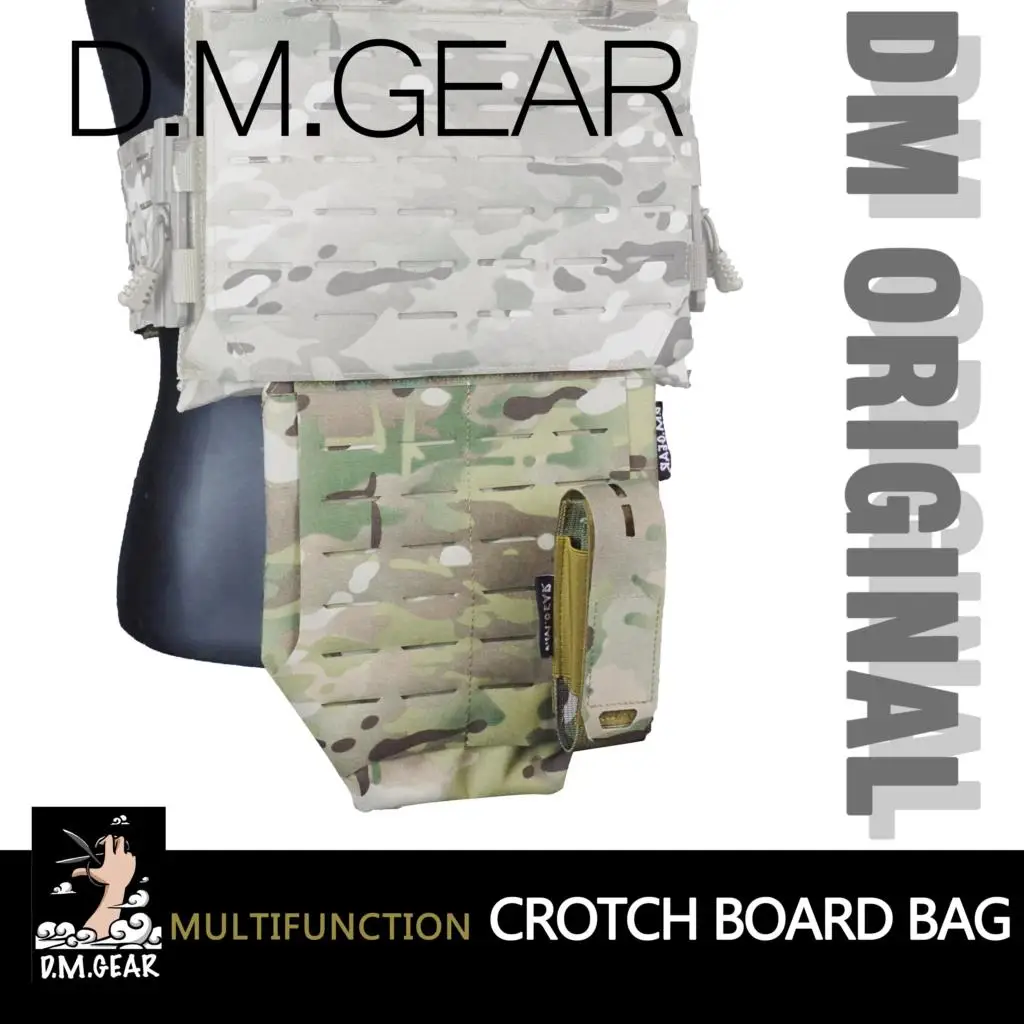 Dmgear กระเป๋าคาดเป้าแบบสองด้านลายทหารน้ำหนักเบาตัดด้วยเลเซอร์ยุทโธปกรณ์ของผู้ชายกลางแจ้ง