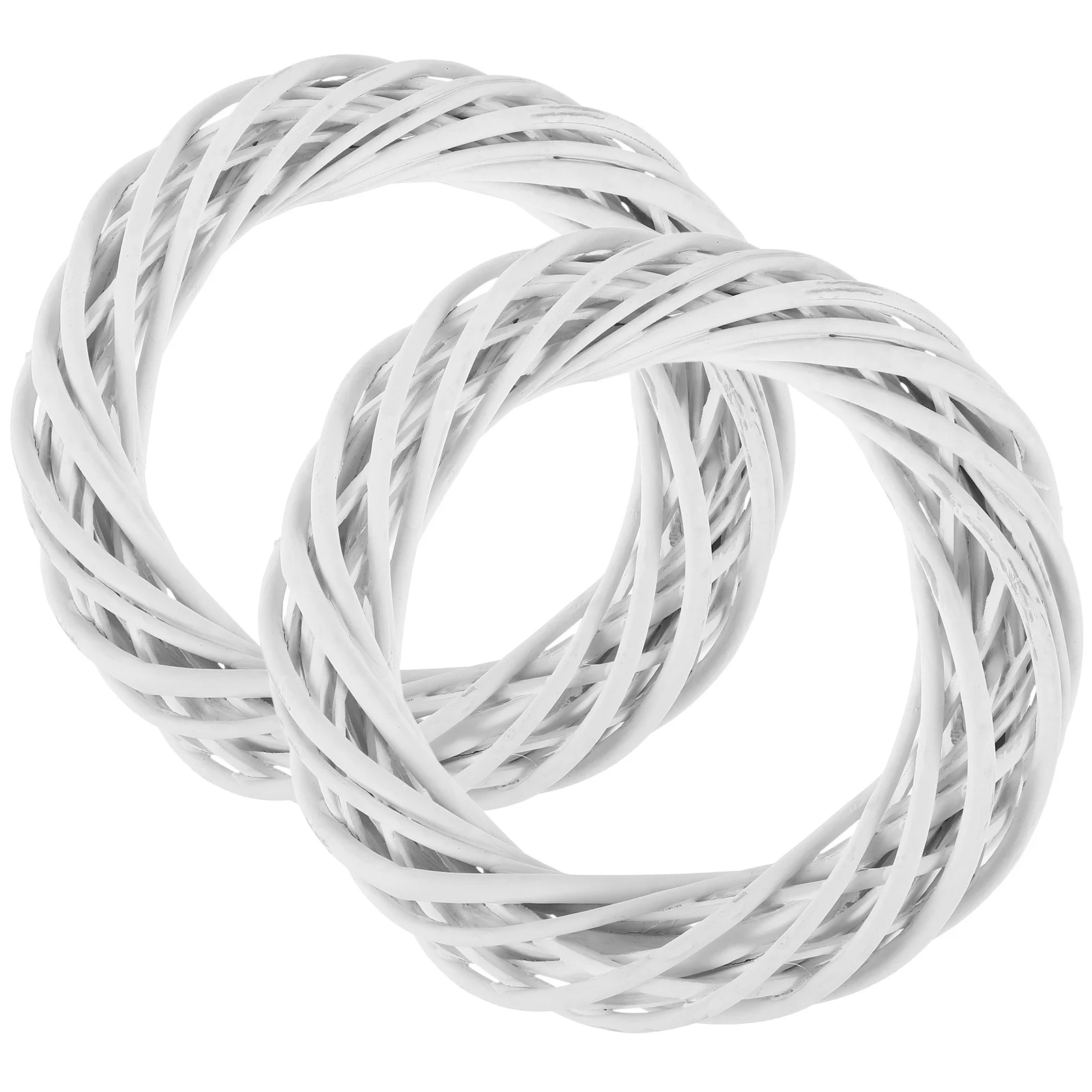 

2Pcs Rustic Garland Wreath Circles DIY Wooden Rings for Door Wall Hanging Christmas Wedding Decoration DIY Craft Supplies