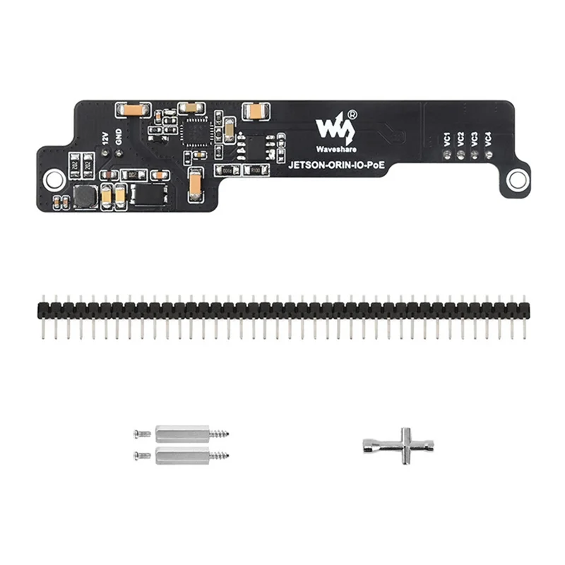 

New!!Waveshare POE Expansion Board Mini Power Over Ethernet Expansion Board IEEE 802.3Af/At Poe For Jetson Orin Nano/NX Mainboar