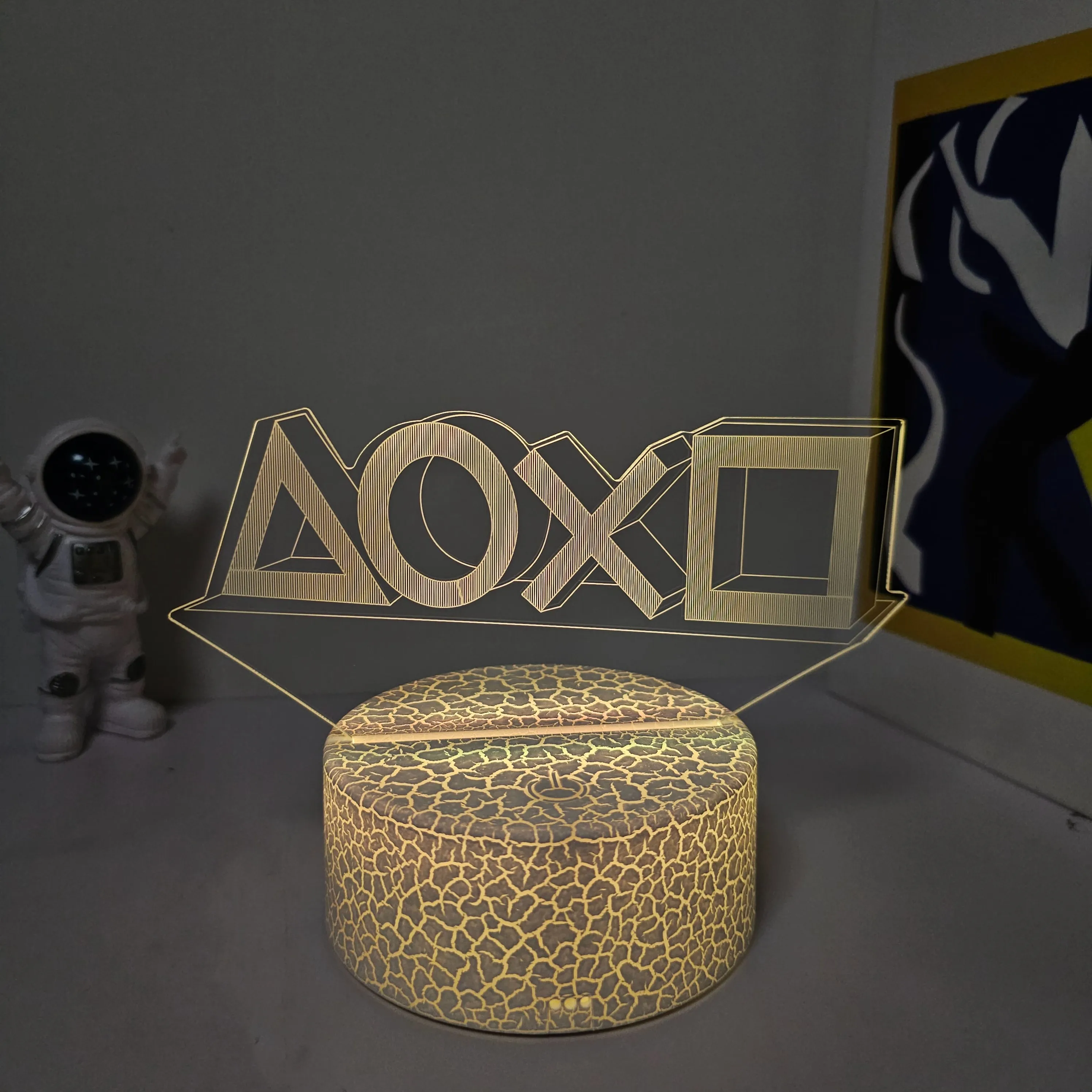 Creative Modeling 3D Nightlight, Colorful Touch Adjustment, Gaming Room Tabletop Decoration, Room Living Room Atmosphere Lamp De