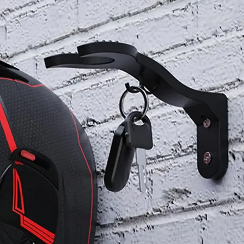 Motorcycle Head Gear Hook Helmet Holder Helmet Hook Wall Mount Football Bicycle Hat Hanger Stand for Motorcycle Caps Wall Rack