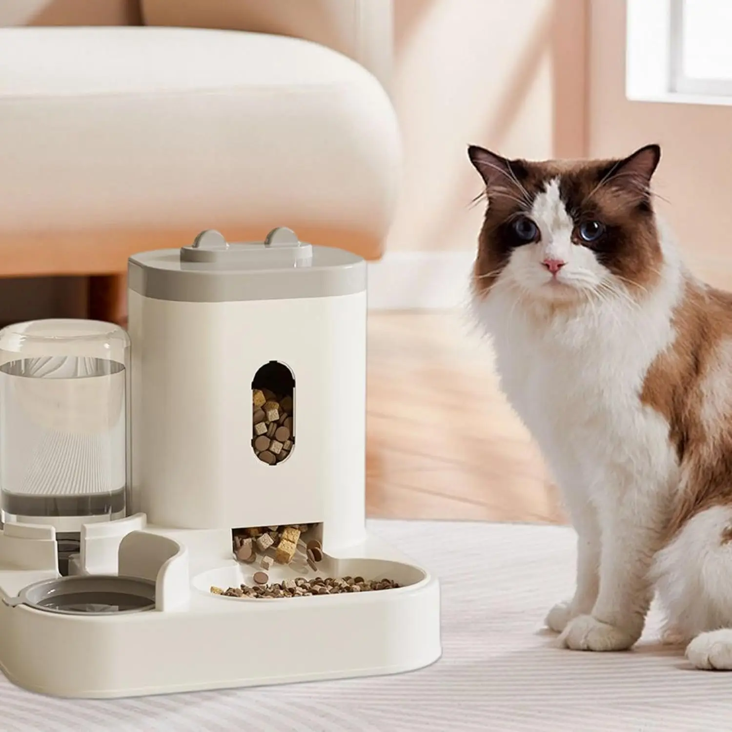 Automatic Pet Feeder with Water Dispenser Smart Pet Fresh Food Dispenser Automatic Feeder Bowl Cat Dog Feeding Supplies 2024 New