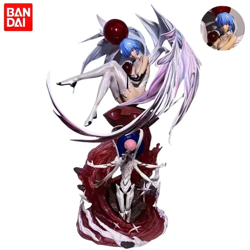 Neon genesis evangelion anjo de duas cabeças ayanami rei deusa ressonância animação figura modelo ornamento criativo