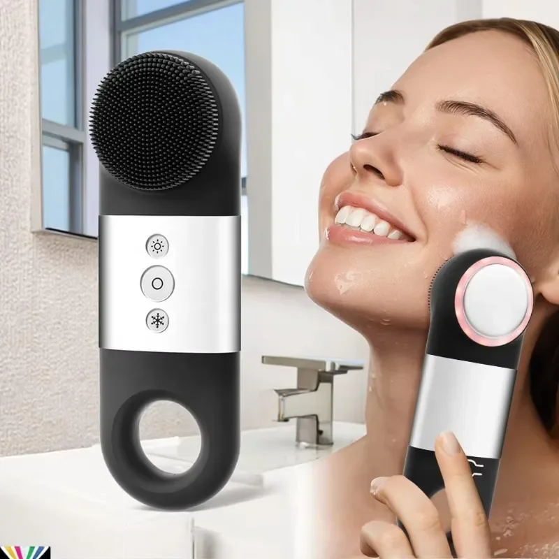 

Type C Portable Silicone Electric Ultrasonic Cleansing Brush for Deep Whitening Exfoliating - Skin Care Beauty Tool