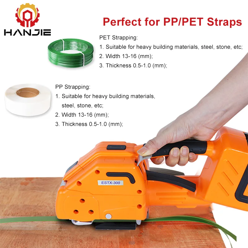 Reggiatrice automatica per pallet alimentata a batteria portatile per cinghie in PP e PET