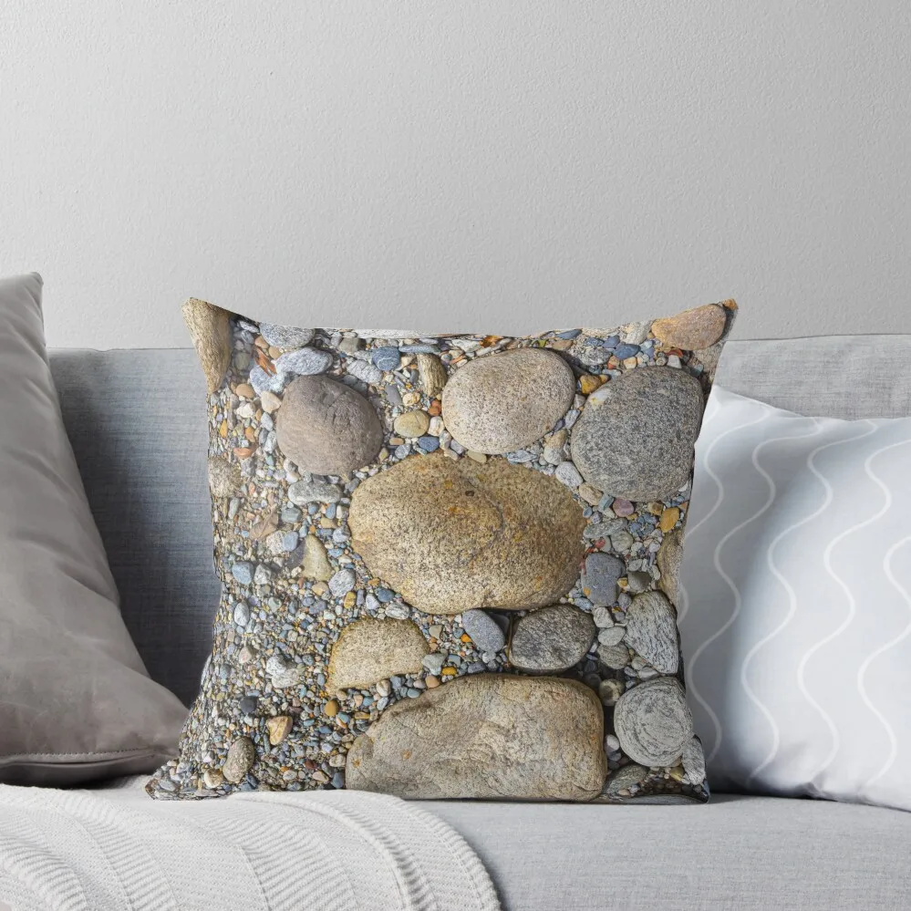 pebbles on the beach Throw Pillow christmas supplies covers for pillows Cushion Cover Set Pillow