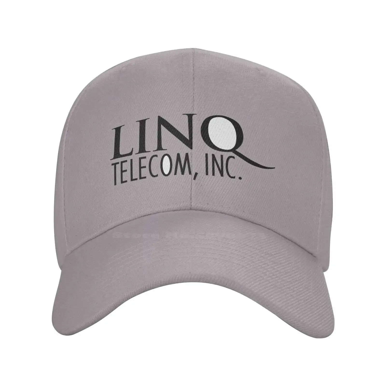 LinQ Telecom Logo Print Graphic Casual Denim cap Knitted hat Baseball cap