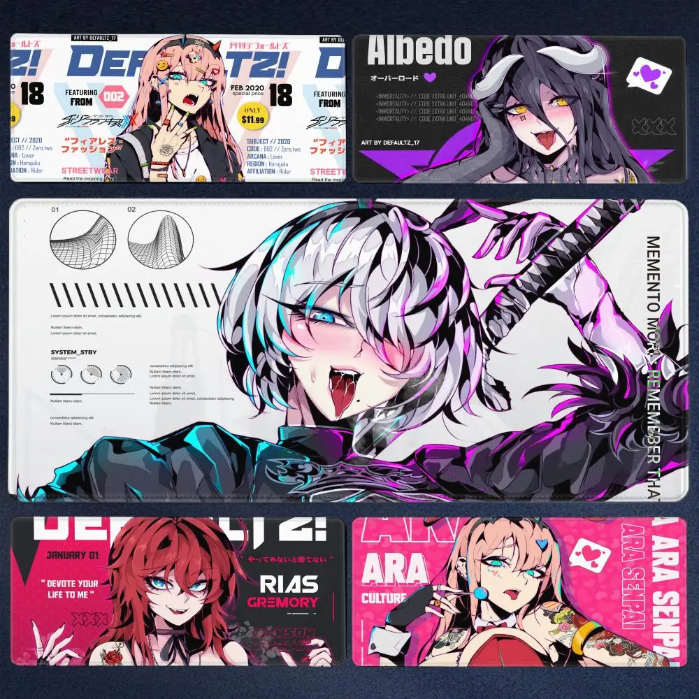 

Anime Sexy Girl Mouse Pad Laptop Kawaii Gaming Mousepad XXL Girl Rias Gremory Keyboard Rug PC Black And White Extended Desk Mat