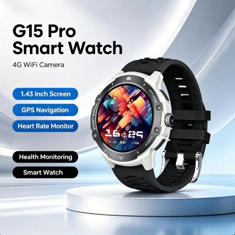New Smart Watch, HD Display, Bluetooth Calling, GPS Track Recording, Wi-Fi, Heart Rate Monitor, Compass