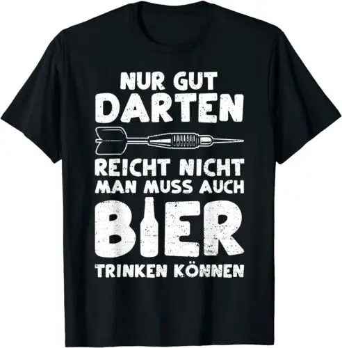 Neu Drink Nur Gut Darten Reicht Nicht Man Muss... Darts Sprüche Premium T-shirt