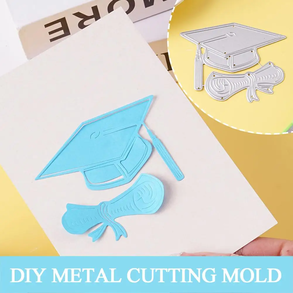 Graduation Hat Certificate Metal Cutting Dies Stencils For DIY Scrapbooking Decorative Embossing Handcraft Die Cutting Temp I7Y9