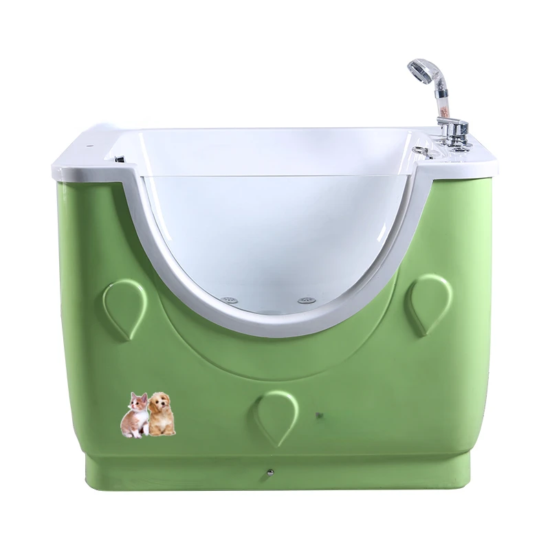 EUR PET acrylic popular pet spa bath tub with colorful light & ozone therary for household