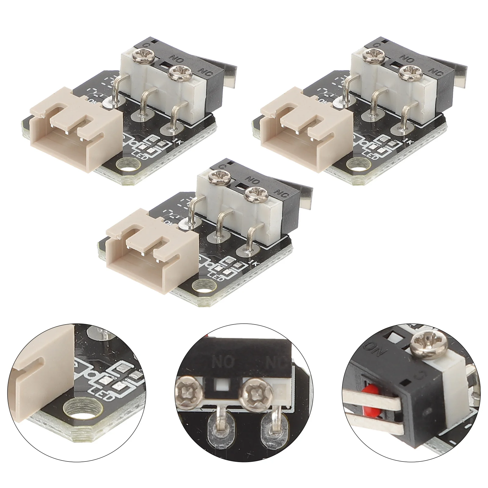 3 pçs interruptor de limite interruptores ópticos micro mecânico eixo do motor elétrico impressora máquina suprimentos