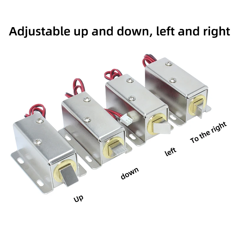 Imagem -03 - Pequena Fechadura Eletromagnética Bloqueio de Controle Elétrico Língua Lock Vendas Diretas da Fábrica dc 5v 12v 24v