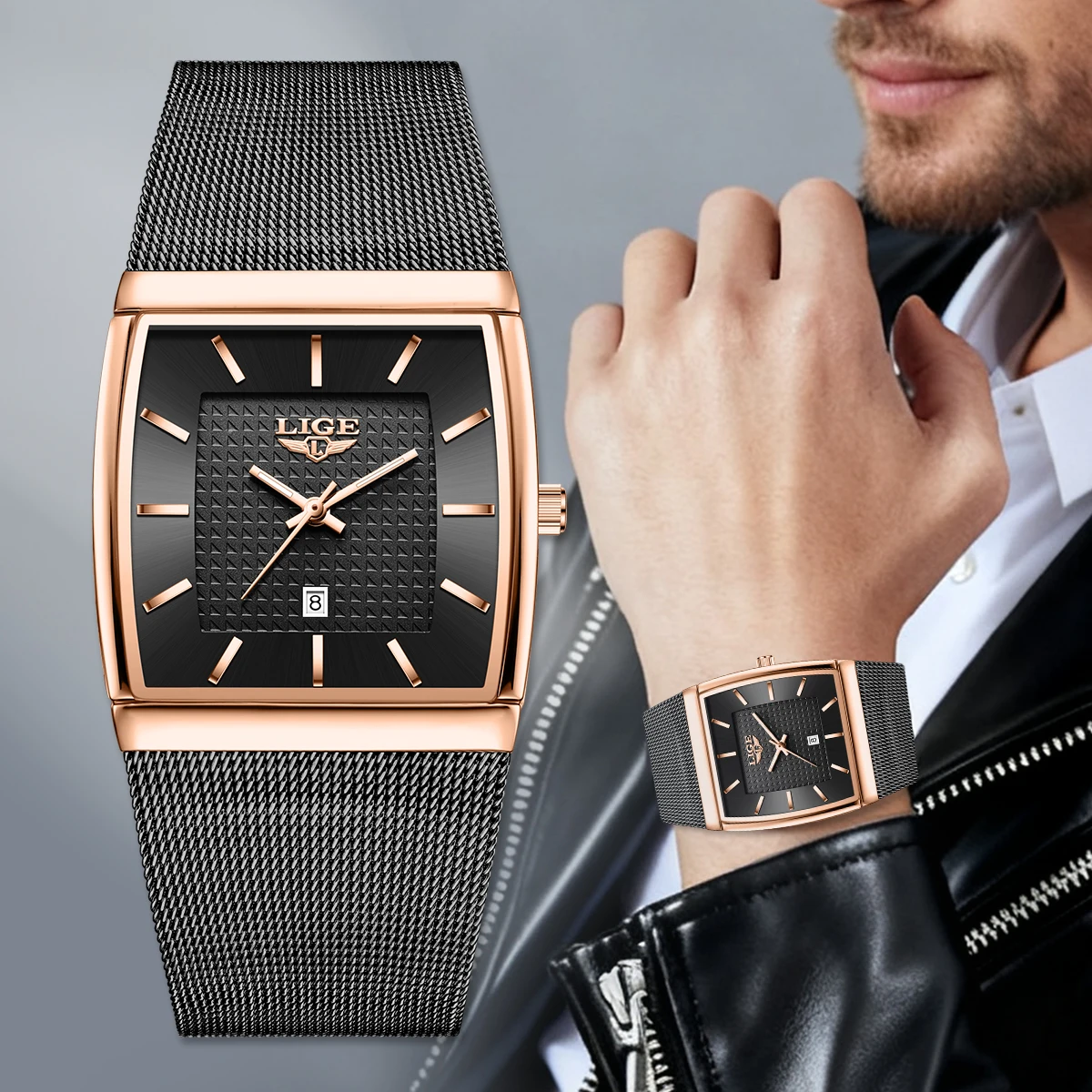 

LIGE watches for men luxury watches mens waterproof quartz wristwatch fashion clock luminous men sports watches calendar reloj