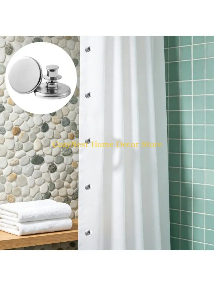 92MF Curtain Holders Easy Setups Decorative Metal Clasps Lightproof Solution