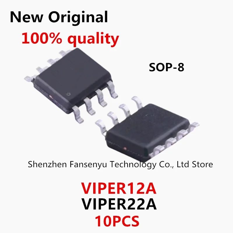 (10piece) 100% New VIPER22A VIPER22AS VIPER22ASTR VIPER22ASTR-E VIPER12A VIPER12AS VIPER12ASTR VIPER12ASTR-E sop-8 Chipset
