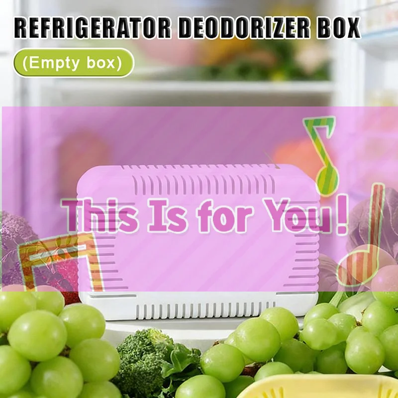 【HMA】1/2/5pcs Empty Refrigerator Deodorizer Box Reusable For Keeping Fridge Fresh Removing Odors And Extending Food Shelf Life