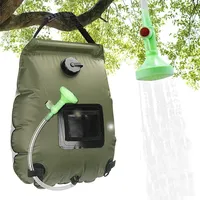 Portable 20L Solar Heated Shower Bag Outdoor Camping Bath Shower Water Bag for Bathing and Grooming Camping Gear