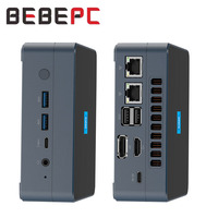 BEBEPC Gaming Mini PC N200 DDR5 M.2 NVME WIFI6 Bluetooth5.2 Dual LAN 4USB Support Windows10/11 LINUX  Office Computer