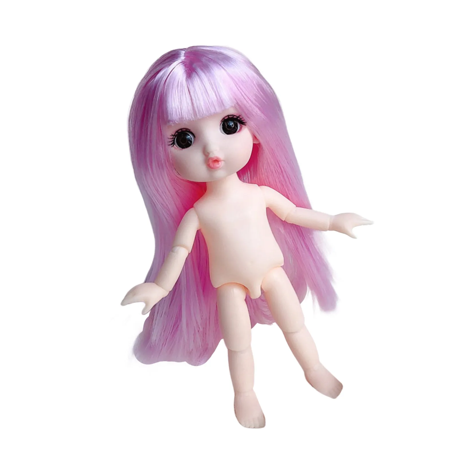 17cm Lovely Girls Dolls Movable Joints Doll  Body Doll Toys for Girls Age 4-6 Years Old