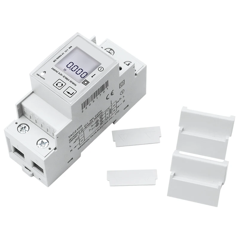 SDM Modbus 230V Multifunction Energy Meter Single-Phase One Pulse Output With RS485 K W VA A V KWH 45-65Hz