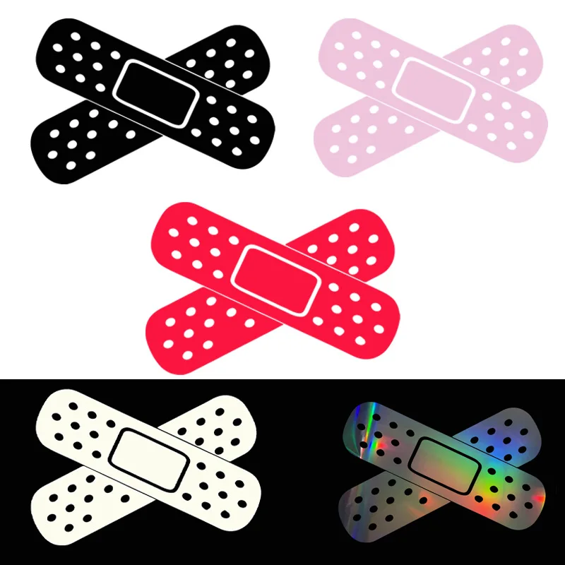 

Funny Car Stickers PVC Personalized Cross Band Aid Waterproof Car Window Universal Decals Car Exterior Decoration Accessories
