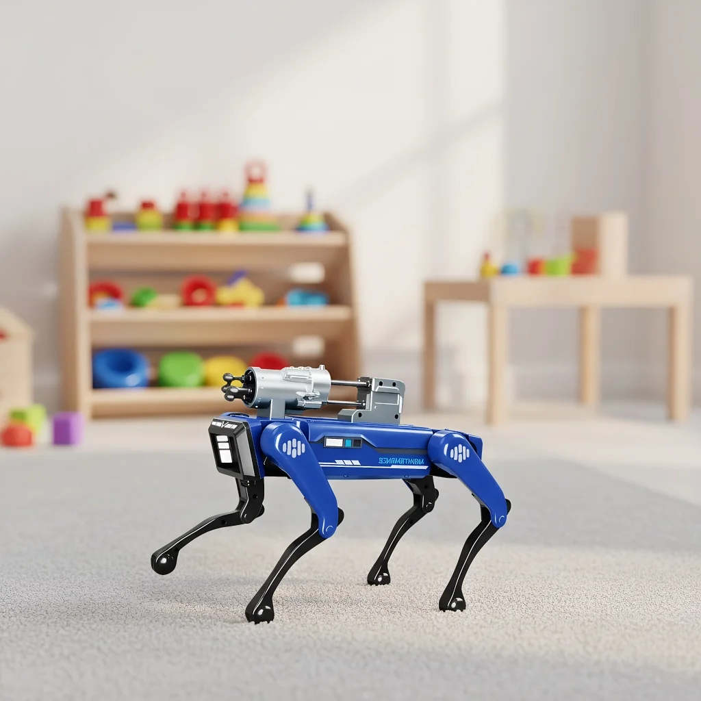 AI Smart Sprachgesteuerter Feuerwehrroboter Hund Fernbedienung Alpha Wasserspritzen Bionic Machine Hund Programmierung Geschenk