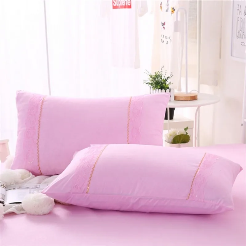 Four Seasons Lace Bed Skirt Three Piece Set Machine Washable Soft Bed Single Set Family Double Multi Size Bedding Set