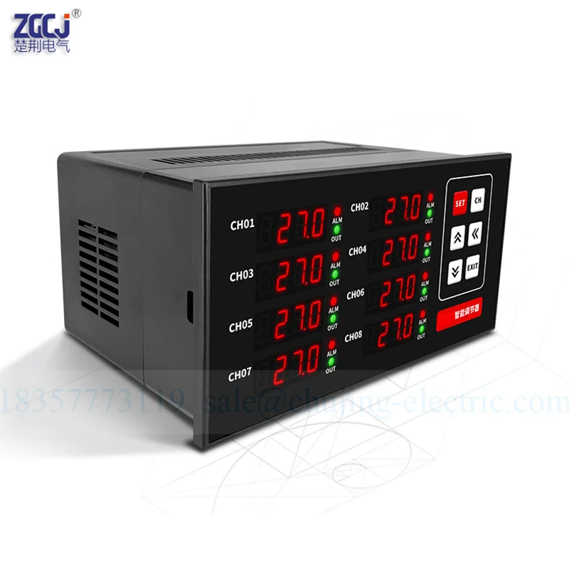 Imagem -03 - Controlador de Temperatura Canais Termostato Medidor de Exibição de Temperatura Saída do Relé do Instrumento Saída Ssr Rs485 Pt1000