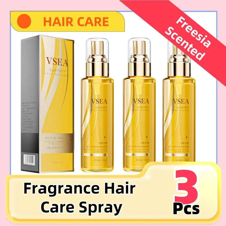 

3Pcs Fragrance Hair Care Essential Oil Spray Anti Frizzy Anti-static Nouishing Anti Smoothing Moisturizing Dry Hair Care