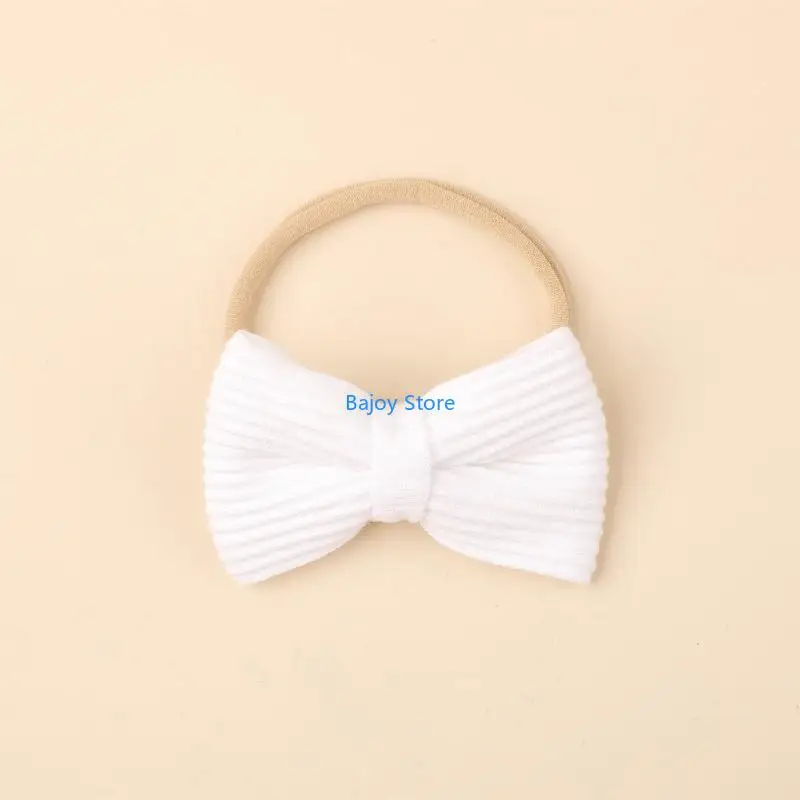

63HE 2Pcs Baby Bowknot Headband Toddler Hair Bands Headwear for Newborn Headbands