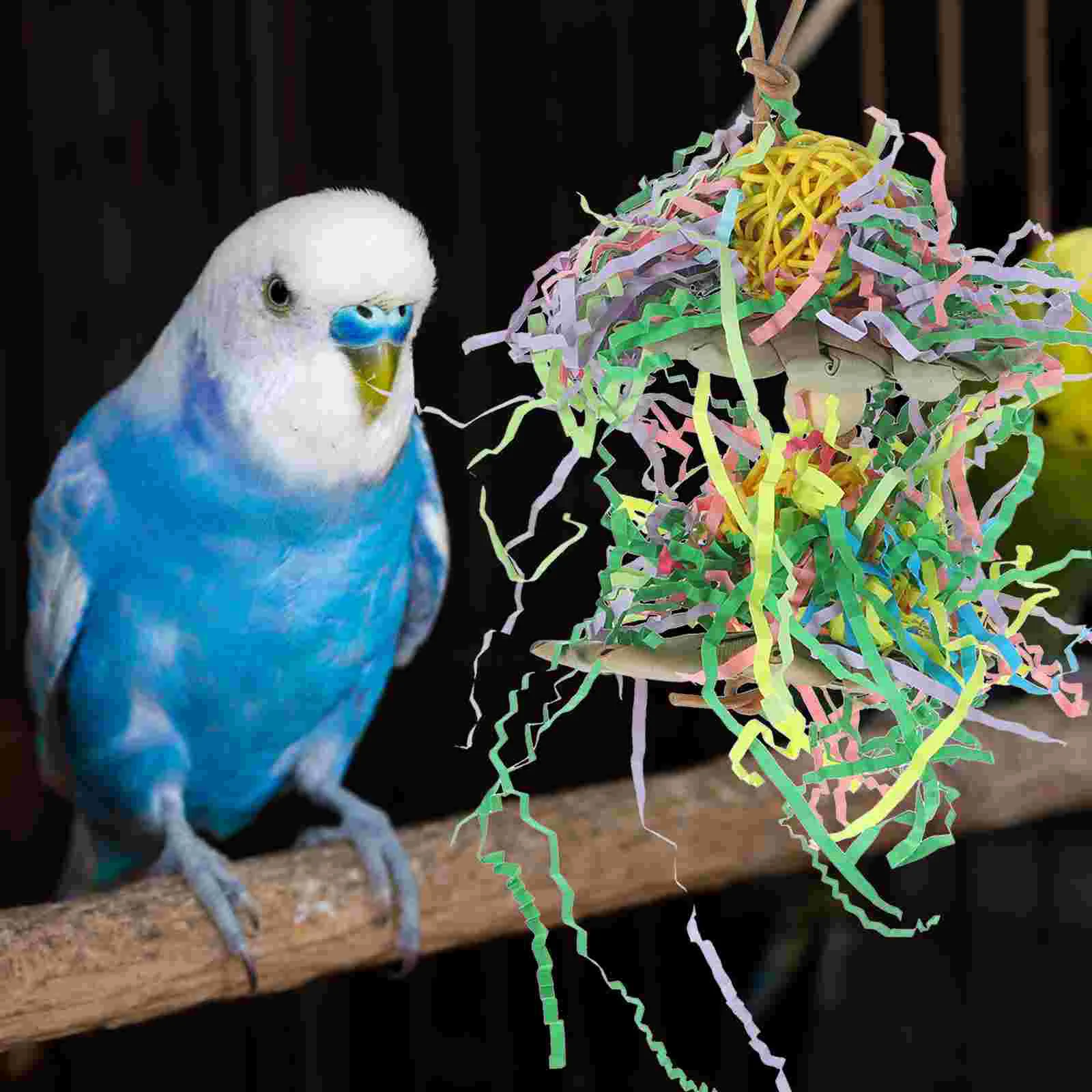 

Parrot Chew Toy Millet Cage Bird Toys for Large Birds Parakeets Foraging Parrots