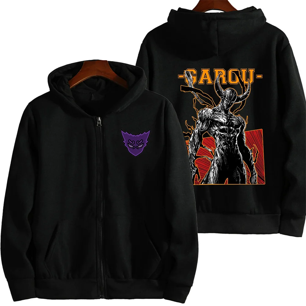 Anime ONE PUNCH MAN Garou Print Hoodies Couple student street sports casual Hoodies