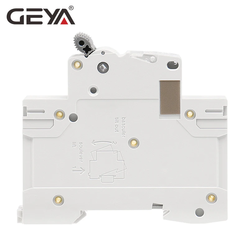 GEYA – disjoncteur de Type AC, 1P MCB 6A-63A Rail Din 220V 400V, courbe C, capacité de rupture 6KA