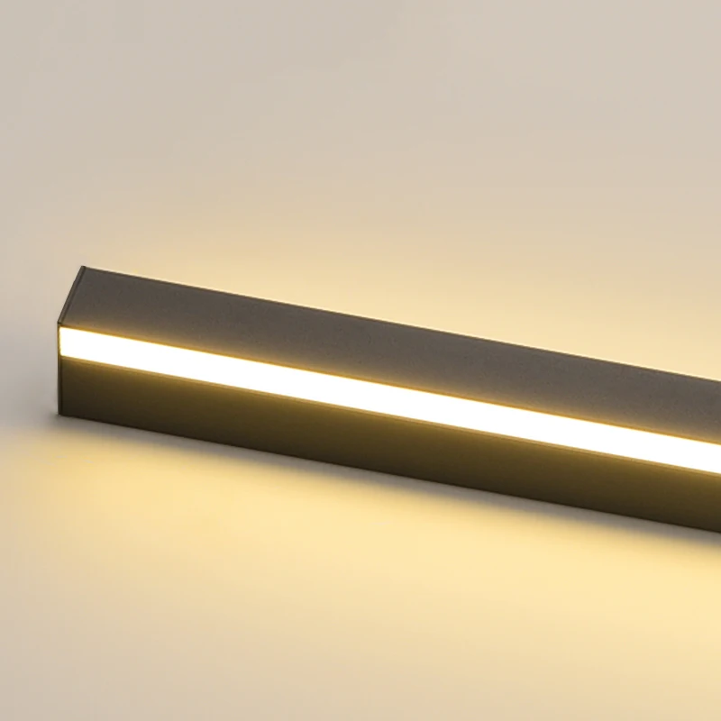 طويل الجدار الخفيفة في الهواء الطلق مقاوم للماء الحديثة شريط طويل LED الإضاءة الجدار مصباح IP65 حديقة التيار المتناوب 85-256 فولت ضوء الديكور في الهواء الطلق