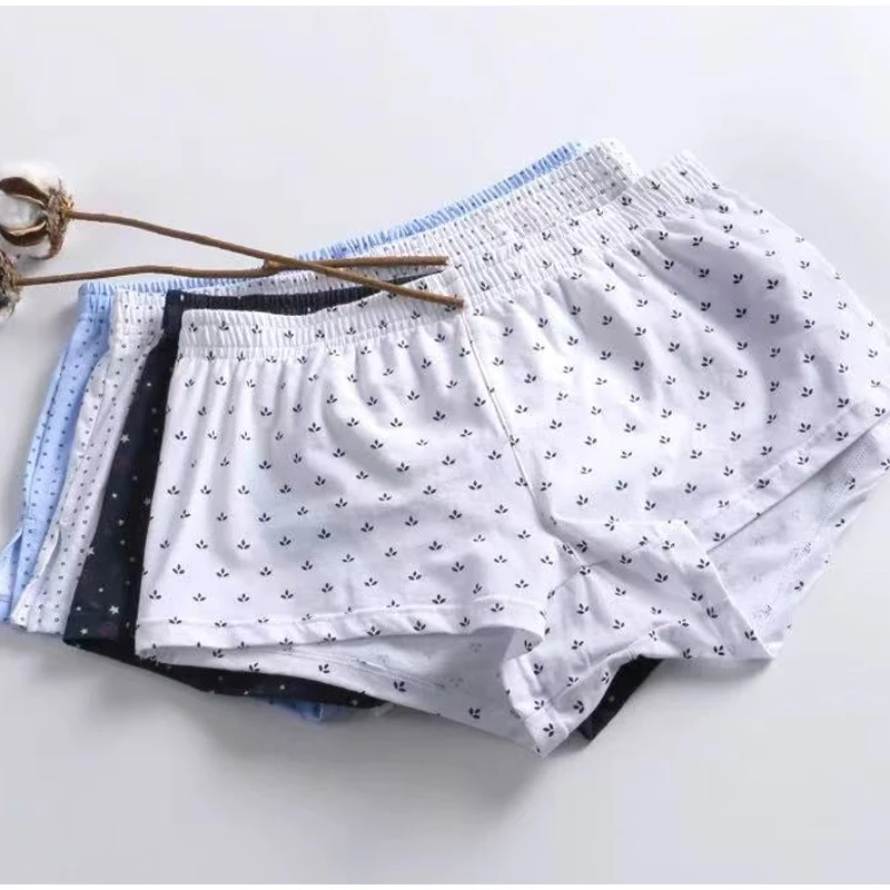 Loose Dot Shorts Liberally Shorts Comfortable Breathable Cotton Underwear Underpants Men's Underwear Hombre Panties