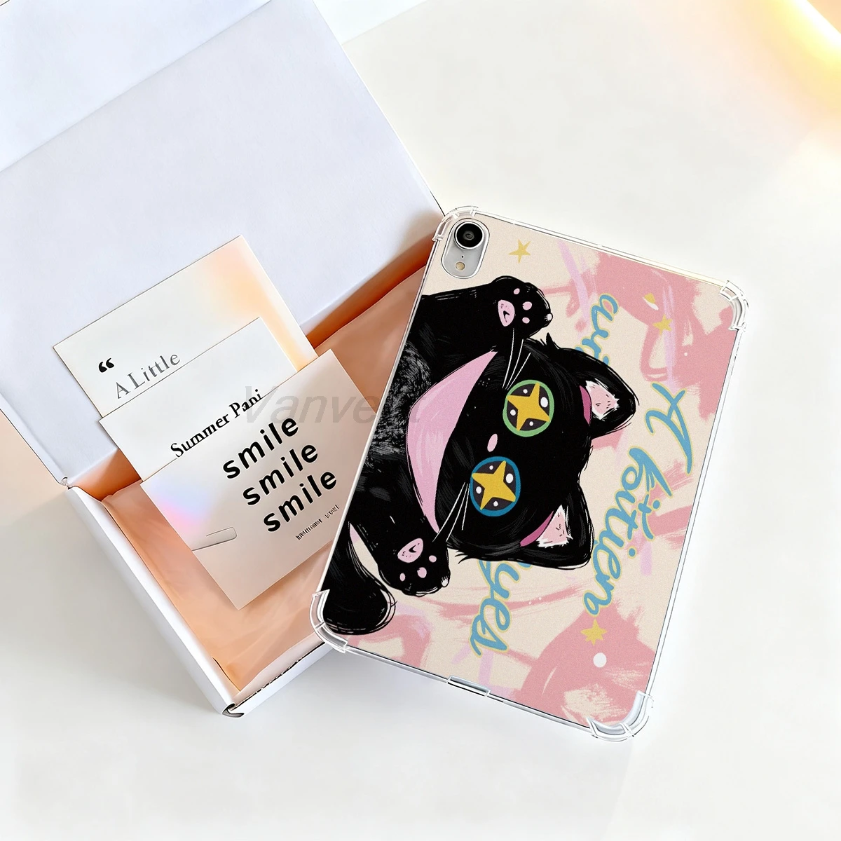 Black Cat Silicone For iPad 5 6 Pro 11 2018 2022 Mini 1 2 3 4 5 6 Tablet Cover For iPad Pro 12.9 2015 Air 2 4 2020 5 10.9 inch
