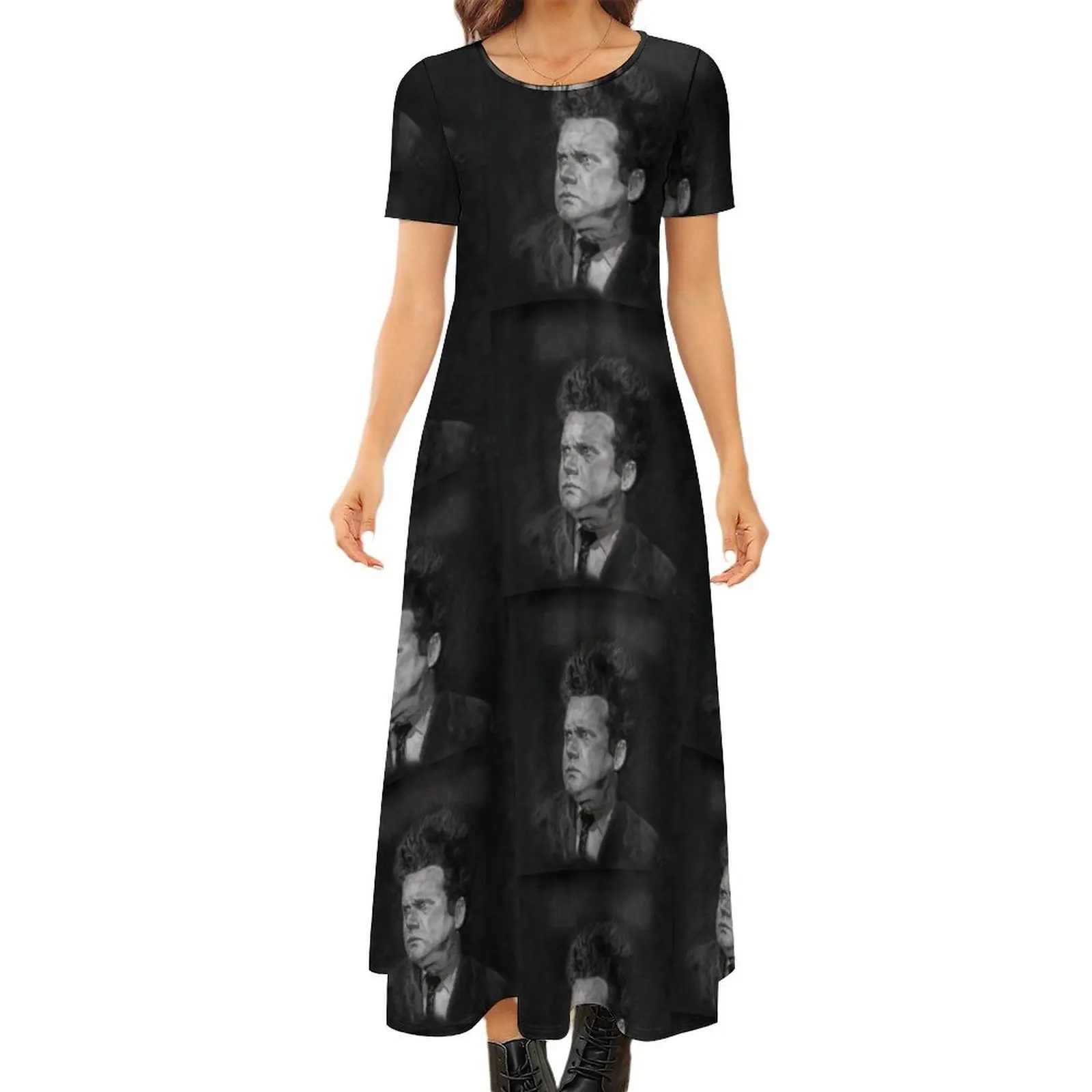 

Eraserhead Henry Spencer Digital Painting Round Neck Short Sleeve Dress dresses for woman evening dress