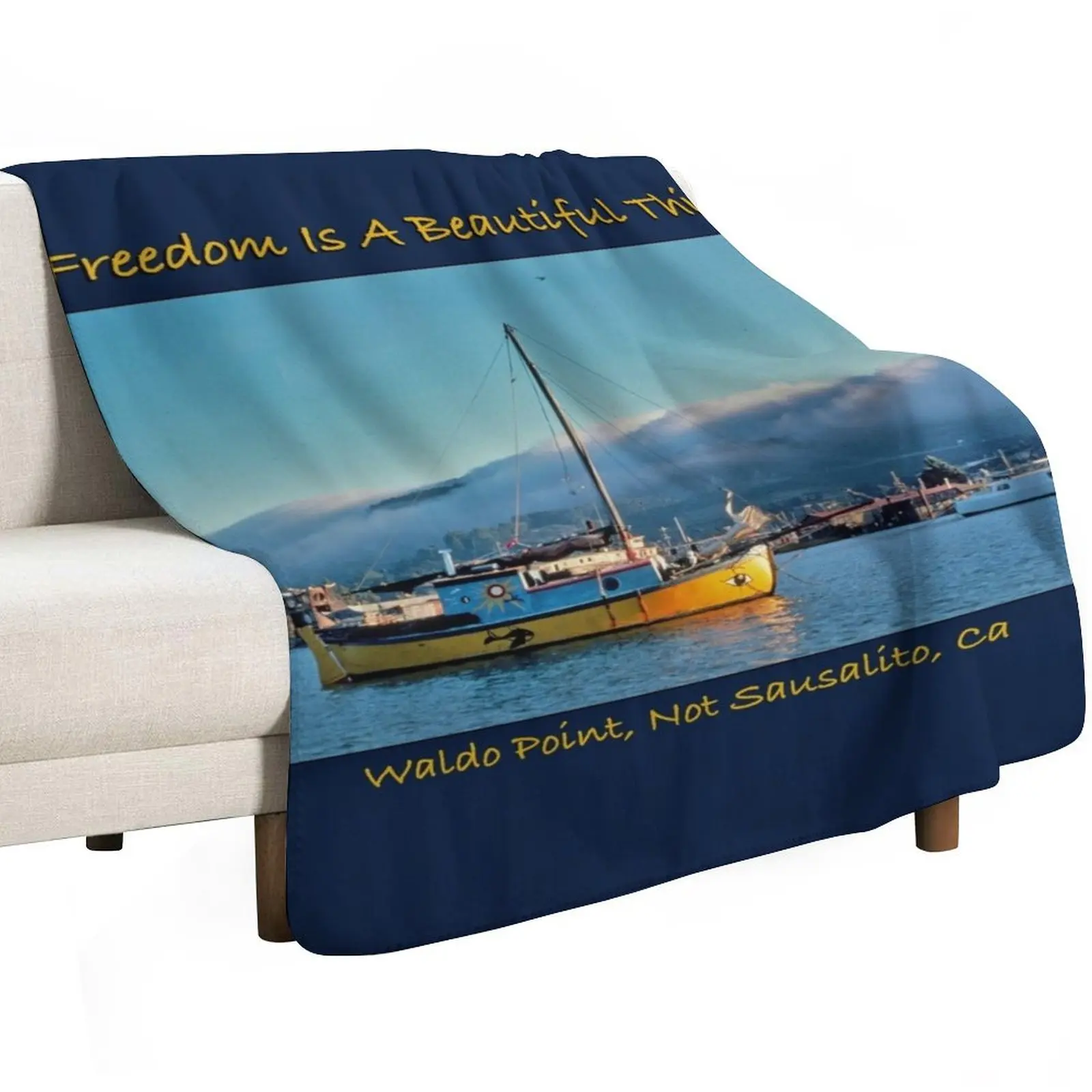 Freedom Is Beautiful Thing Throw Blanket Luxury Throw Camping Kid'S Decoratives Soft Big christmas decoration Blankets