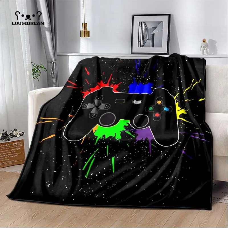 Game Blanket Printed Blanket Bedroom Livingroom Bed Warm Soft Comfortable Air Conditioner Office Travel Thin