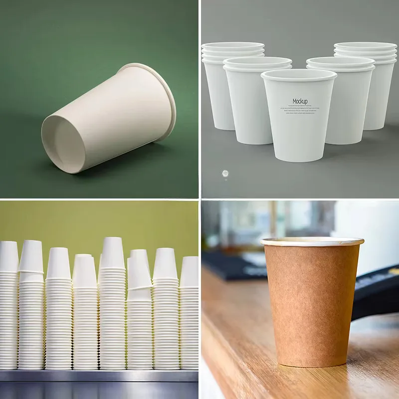 Fully Automatic Coffee Cutting Forming Hines Disposable Paper Cup Making Hine