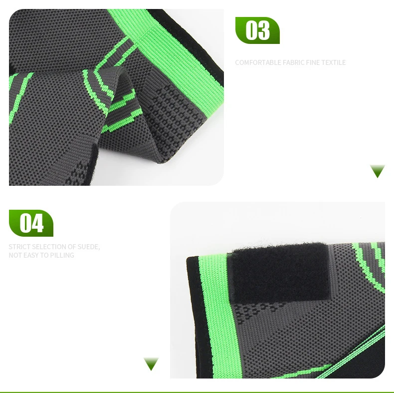 Fitness Knie Hülse Sport Straps Kompression Turnhalle Basketball Knie Protektoren Wandern Camping Badminton Männer Frauen Bein Wachen – Detail 6
